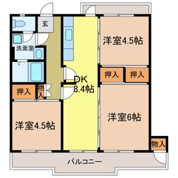 ヴィラナリー千代田　2号棟の物件間取画像